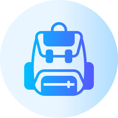 Backpacker gradient icon