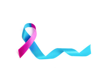 Prematurity awareness ribbon background. World prematurity day.