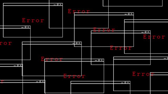Animation Of The Error of The Computer Code.Hacker