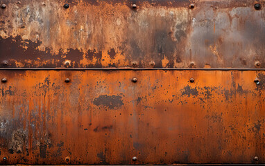 Rusty riveted metal sheets metal texture background