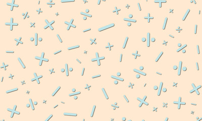 Mathematical Study Patterns and Backgrounds in a Light Color Spectrum.