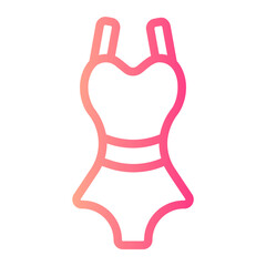 swimsuits gradient icon