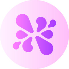 Splash gradient icon