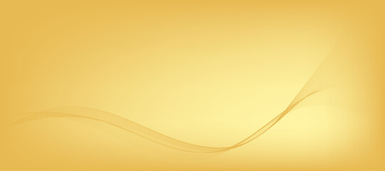 Abstract vector background with golden luxury wavy line