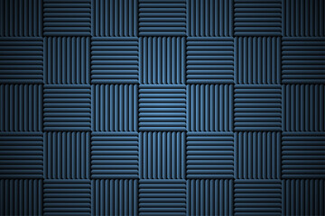 Geometric cube pattern background of dark blue color