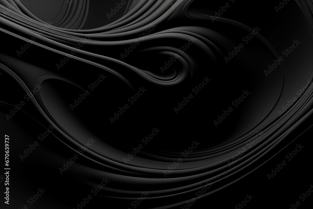 Poster abstract monochrome waves of ai-generated art generative ai. created with generative ai technology