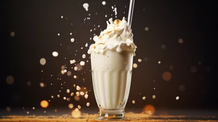 Rolgordijnen milk shake Generative AI © Quentin
