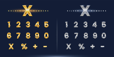 The Golden and silver Numbers