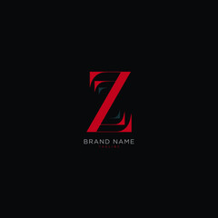 Alphabet letter Initial Z, ZZ logo premium business typeface, minimal, innovative concept, creative, symbol, sign, Monogram, vector, startup, template graphic design.