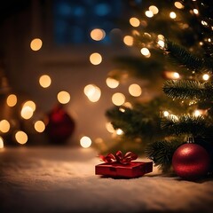 christmas tree and gift box