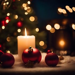christmas decoration with candles