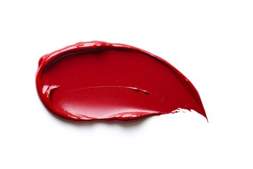 deep red lipstick glossy texture - obrazy, fototapety, plakaty