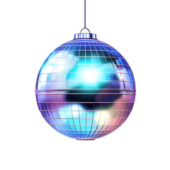 Fototapeta premium Disco ball on white background