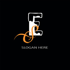 A creative ES logo desing  make by adobe illustrator.