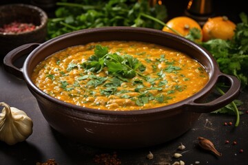 Savor the Mediterranean: Turkish Lentil Soup Infused with Red Lentils and Mint - A Delicious and Flavorful Bowl of Culinary Artistry from the Heart of Turkish Gastronomy.




