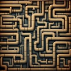 pipe maze illustration background