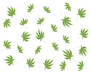 cannabis element design.
frame and background illustration.