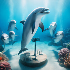 dolphin singing to other dolphins © Tomas