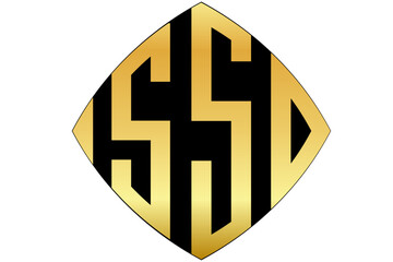 Obraz premium SSD, SS, SD, logo. Abstract initial monogram letter alphabet logo design