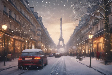 winter in the paris city
Generative AI