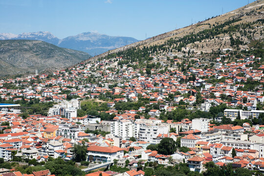 Cityscape of Mostar, Bosnia and Herzegovina