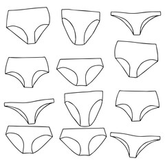 Vector illustration. Seamless pattern. Underwear. Seamstress. Underpants. Textile. Seal. - obrazy, fototapety, plakaty