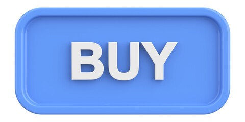 Buy button. 3D button. 3D illustration.