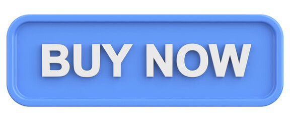 Buy now button. 3D illustration.