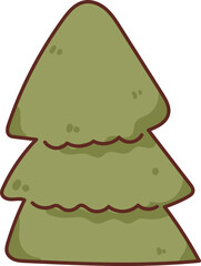 Collection of Christmas cartoons isolated on a white background. Little Santa with gifts and holiday decorations; cute card. Super cute cartoon character, illustration, hand drawn, vector