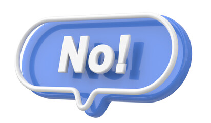 No. Word and Phrase. 3D illustration.