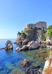 Fototapeta na wymiar Fort of St. Lawrence in Dubrovnik, Croatia