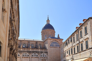 Fototapeta na wymiar Cathedral of the Ascension of the Blessed Virgin Mary in Dubrovnik, Croatia