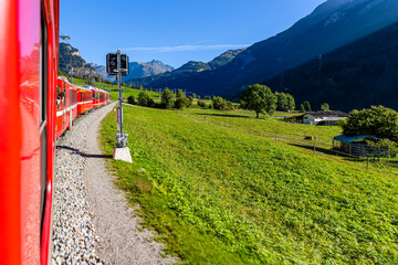 Stunning landscape of Val Poschiavo - Switzerland - 670656792