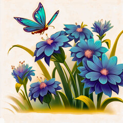 spring flowers background