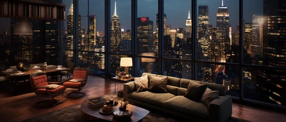 Foto op Plexiglas Luxury New York Penthouse apartment © Jayson Hawley