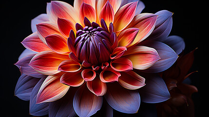 3d rendered photo of dahlia flower made with generative AI