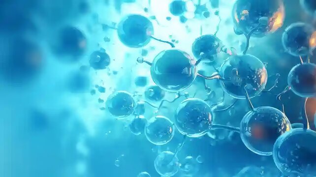 blue cell life biology medicine scientific molecular research background