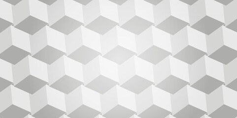 Abstract white geometrics grid patterns square style minimal blank cubic. Geometric pattern illustration mosaic, square and triangle wallpaper.	