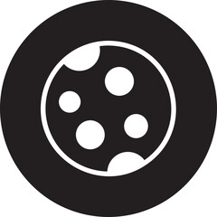 full moon glyph icon