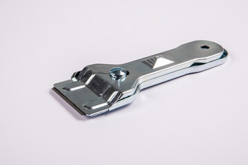 Glass ceramic scraper on a white background
