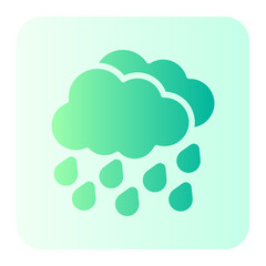 heavy rain gradient icon