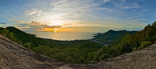 Sunset at West Cost View Point on Koh Tao
