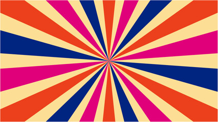 Retro vintage starburst pattern. Vector recolorable. 