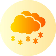snowy gradient icon