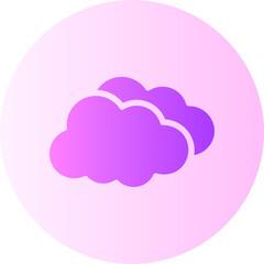 cloudy gradient icon