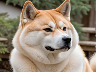 Fototapeta premium A Dog With A White Face
