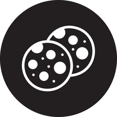 cookie glyph icon