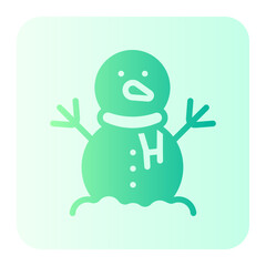 snowman gradient icon