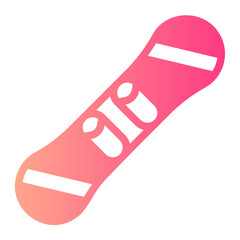 snowboard gradient icon
