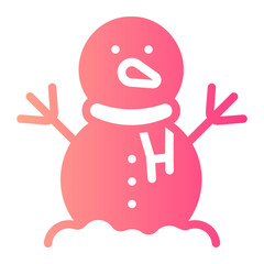 snowman gradient icon